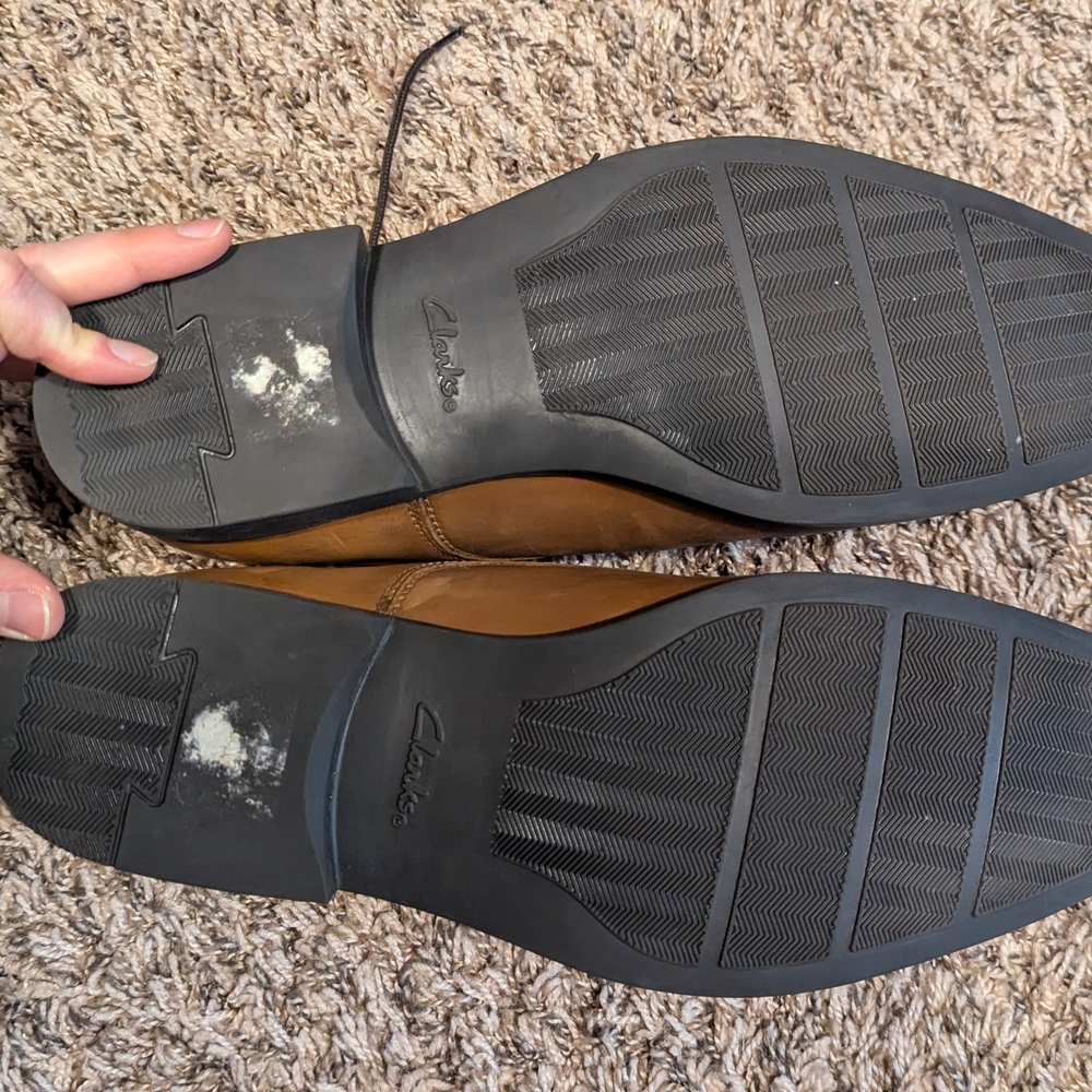 Clarks Collection Brown Leather Men's Shoes - Picture 3 of 5